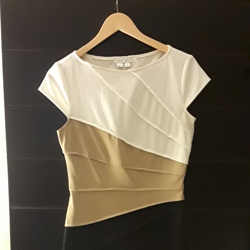 Size 4 London Times tri-colored dress